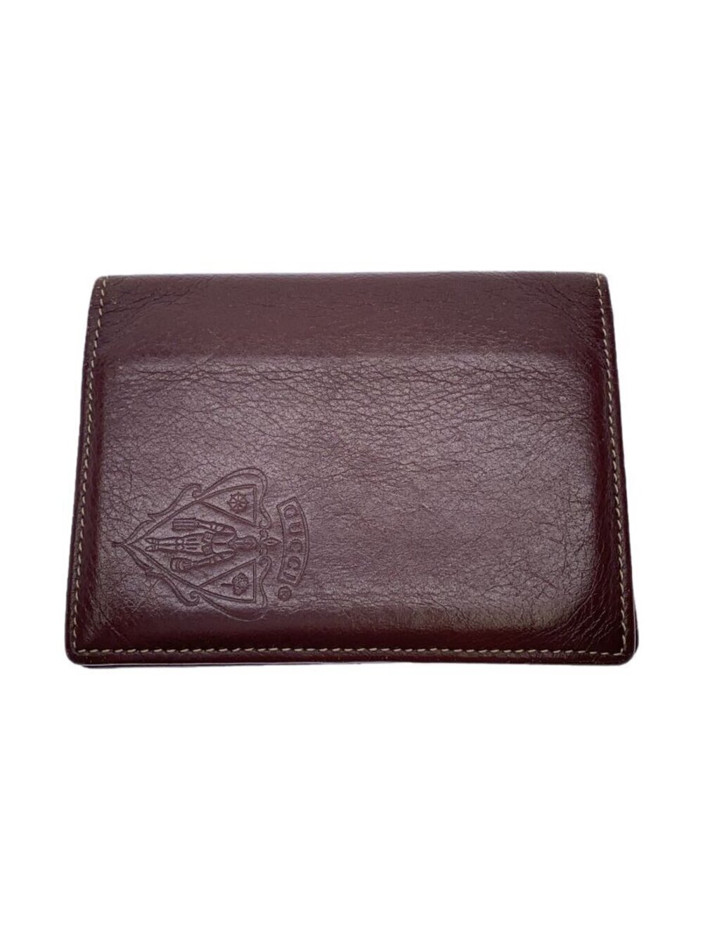 Gucci Card Case Wallet Leather Brown